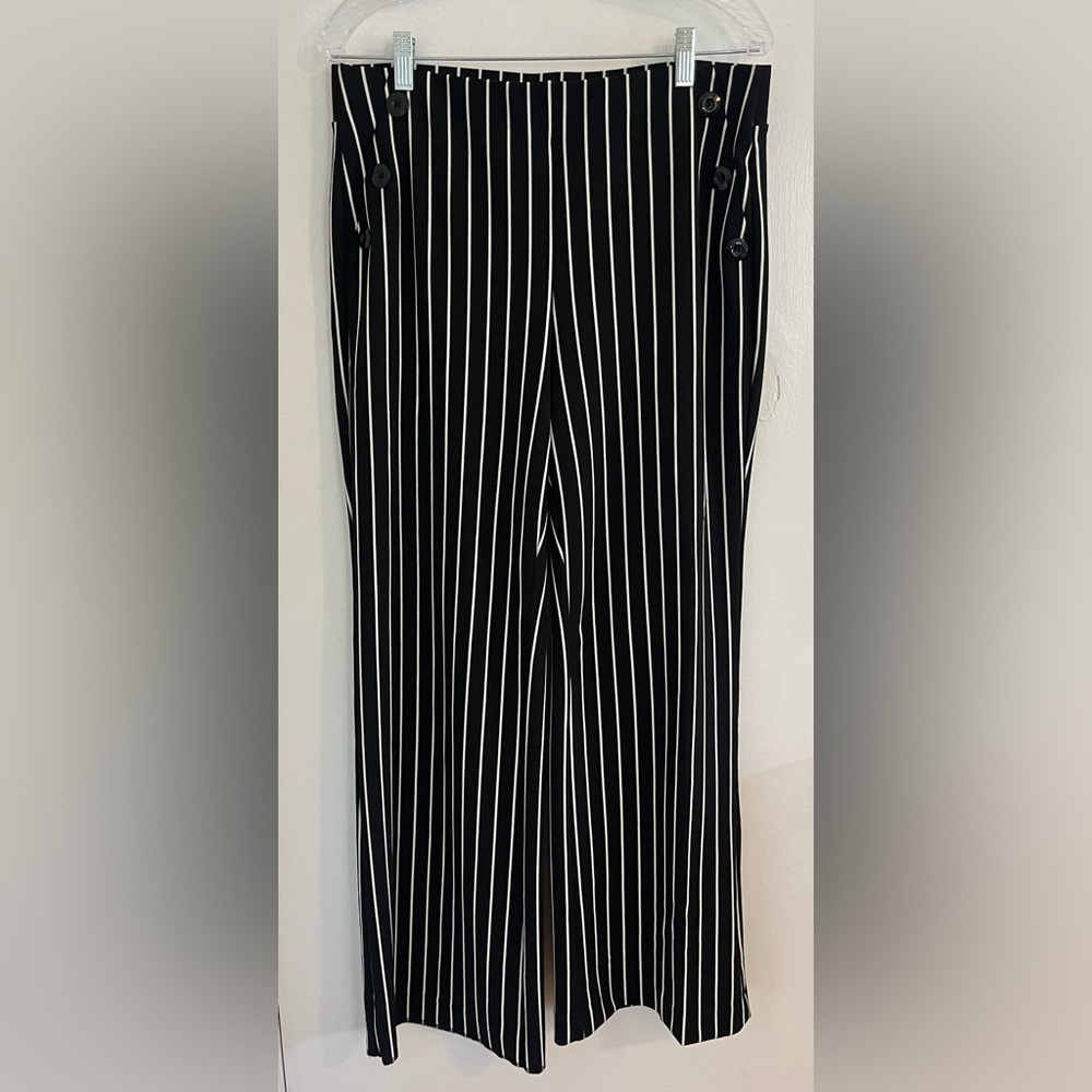 Black/White Striped Pants